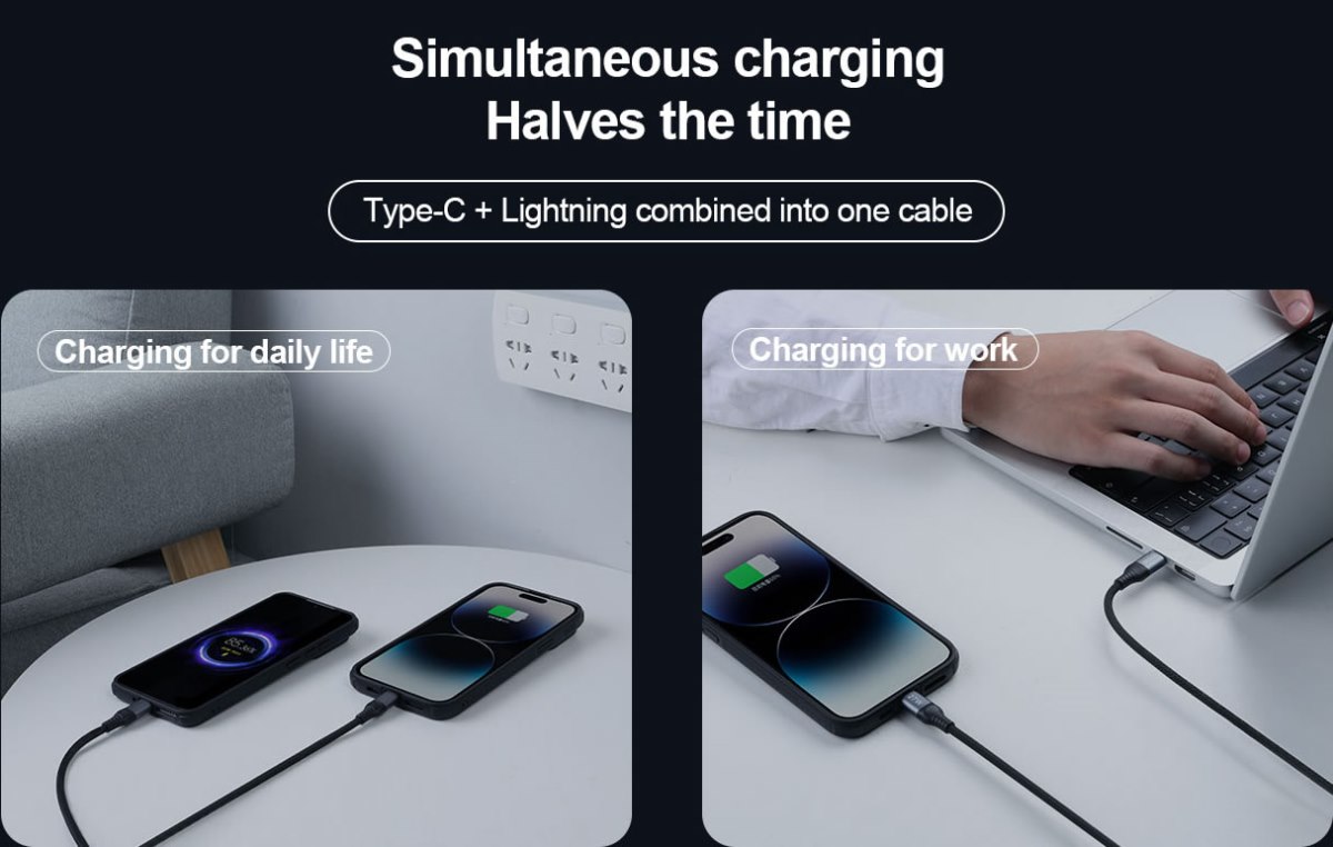 NILLKIN  DualPower 2-in-1 Charger Data Cable